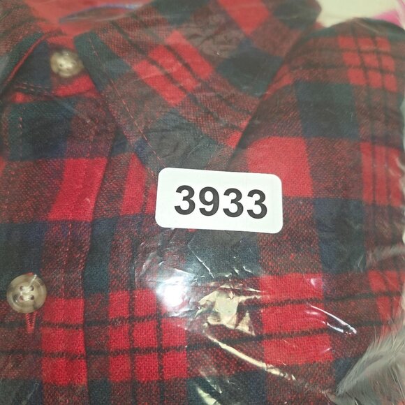 Pendleton Mens Authentic MacDuff Tartan Wool Shirt M Red/Black Plaid Made In USA - Picture 9 of 9